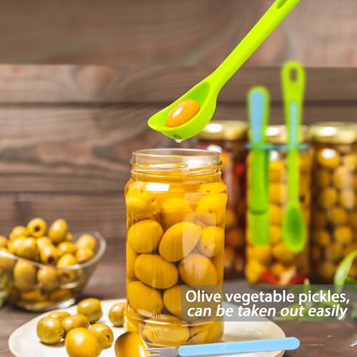 2 Pack Olive Spoon & Pickle Fork Grabber Tool