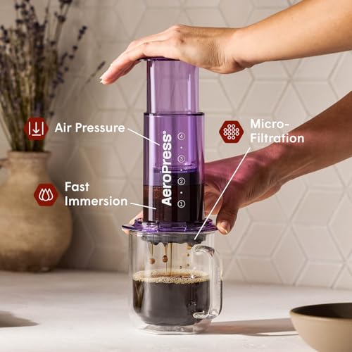 Clear Purple Coffee Press (Purple / Standard)
