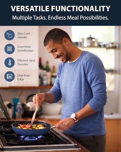 12pc Forged Lightweight Cookware Set (Deep Blue (G10))