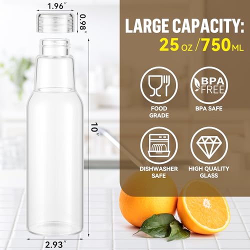 25 Oz Glass Bottles with Lids