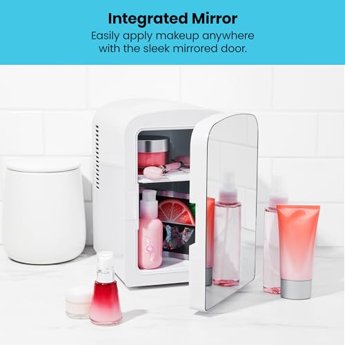 Iceman Portable Mirrored Personal Fridge 4L Mini Refrigerator