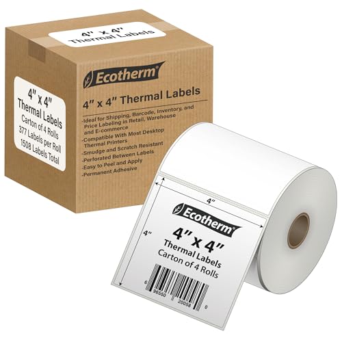 4" x 4" Thermal Labels (1508 Count)