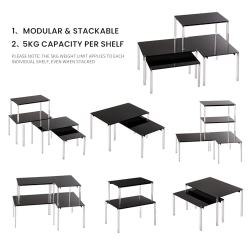 Cabinet Organizer Acrylic Spice Rack (4 Count)
