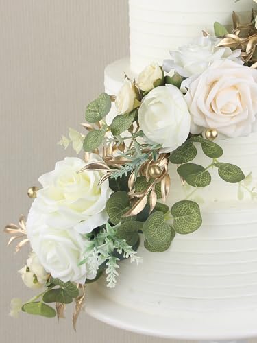3Pcs Premade Cake Flowers (3 Count)