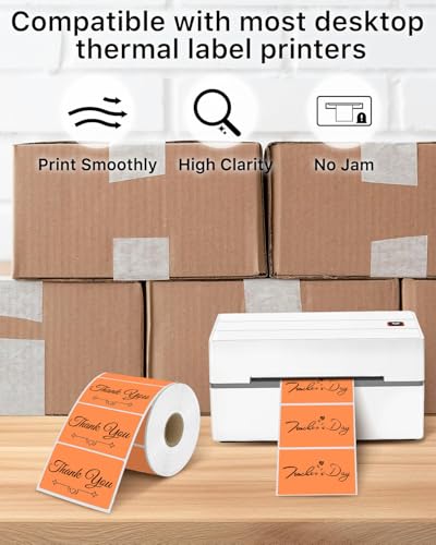 3" x 2" Thermal Labels (3"x2" / Orange)