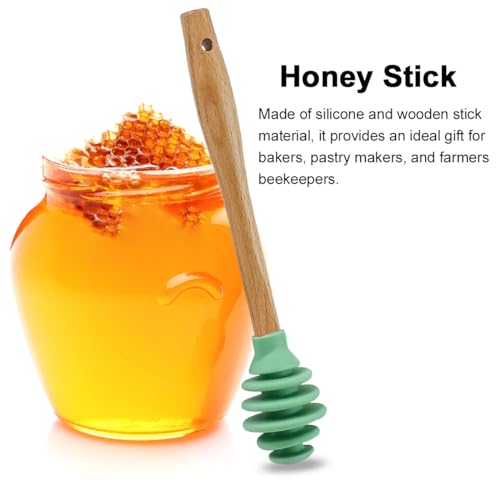 3 Pack Silicone Honey Dipper Sticks (Red/Pink/Green)