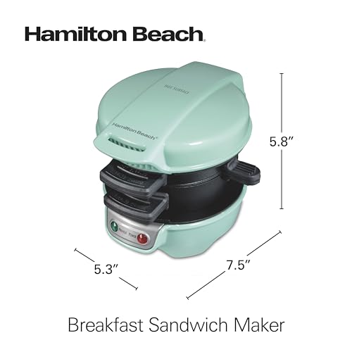 Breakfast Sandwich Maker with Egg Cooker Ring (Mint / Single)