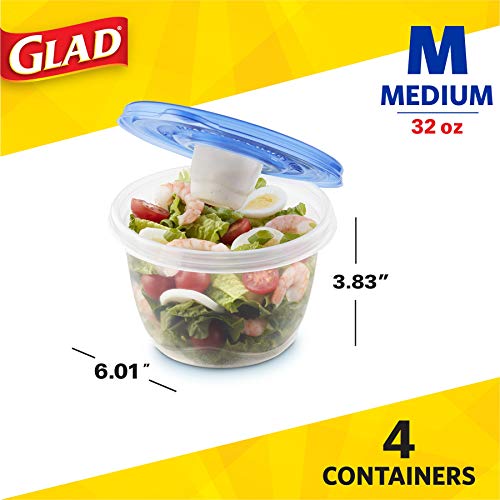 GladWare To Go Lunch Food Storage Containers with Lids