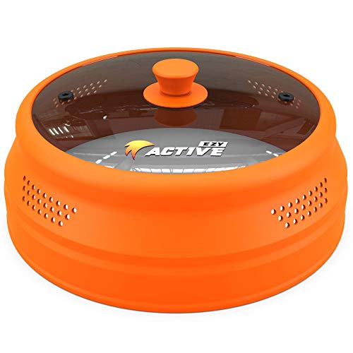 Collapsible Microwave Cover for Food (Orange)