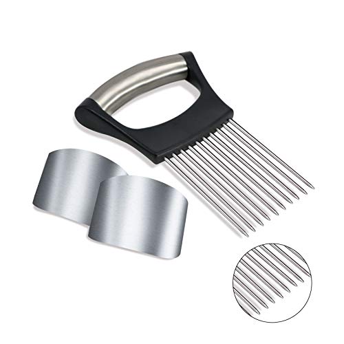 1PCS Stainless Steel Onion Holder Slicer
