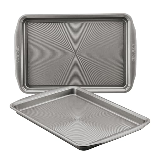 Bakeware Nonstick Cookie Pan Set (Set (9" x 13" & 10" x 15") / Gray)