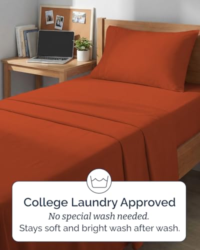Twin XL 3 Piece Sheet Set (26 - Terracotta / Twin XL)