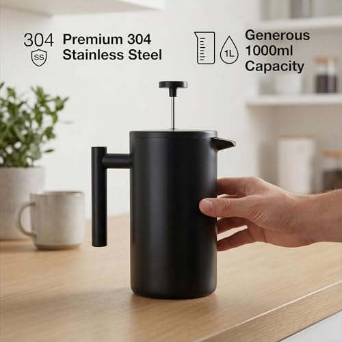 34oz Black Coffee Maker (Black)
