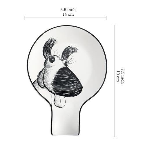 Doodle Pawtrait Spoon Rest for Stove Top (Doodle Pawtrait)