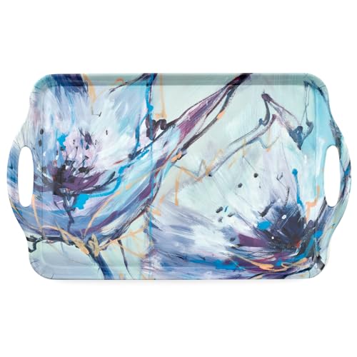Blooms in Lilac Large Handled Tray (18.9" x 11.6" / Blooms in Lilac)