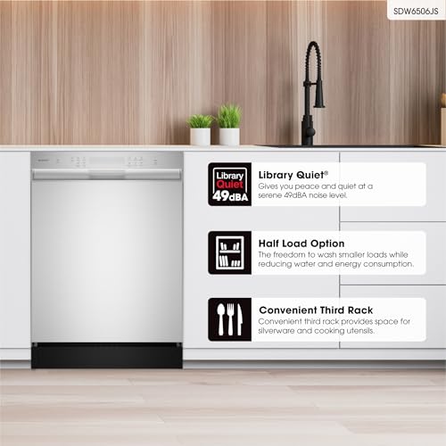SDW6506JS 24 inch Stainless Steel Dishwasher