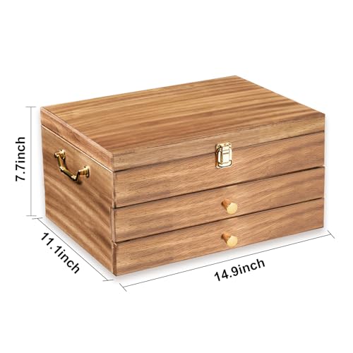 Silverware Storage Box (3 Layer Carbonized Black)