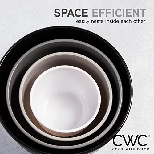 Prep Bowls with Lids (Black/White / 8 Piece Set - Deep Bowls)