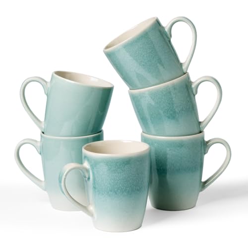Coffee Mugs Set (6pcs / Glacier-Aqua)