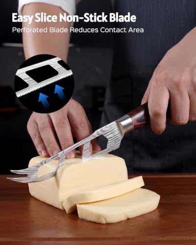 Cheese Knife 5” Serrated Knife for Block Cheese (5 Inch Cheese Knife)