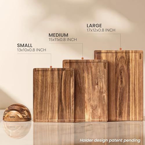Cutting Boards for Kitchen (Brown / 4-Piece)