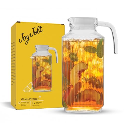 60oz Glass Pitcher with Lid (60 Ounces)