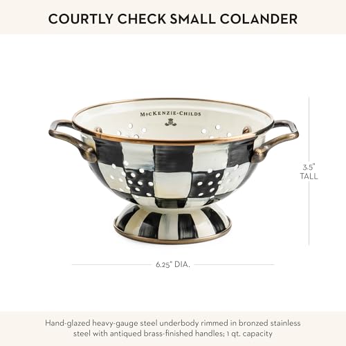 Enamel Colander (Small / Courtly Check)