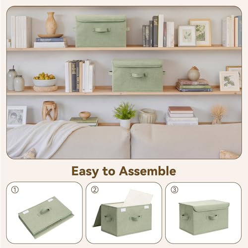 Memory Keepsake Storage Box (Sage Green / Large-2 Pack)