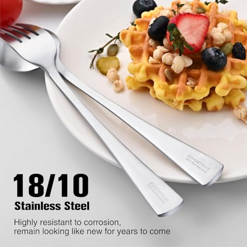 18 10 Flatware set for 12 (Matte Silver / 60-Piece)