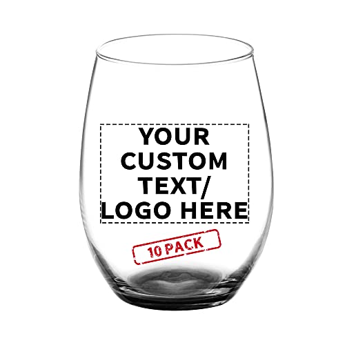 10 ARC Stemless Wine Glasses Set (10 Count)