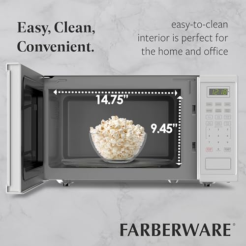 1.1 Cu. Ft. Countertop Microwave Oven (1.1 Cu. Ft / White)