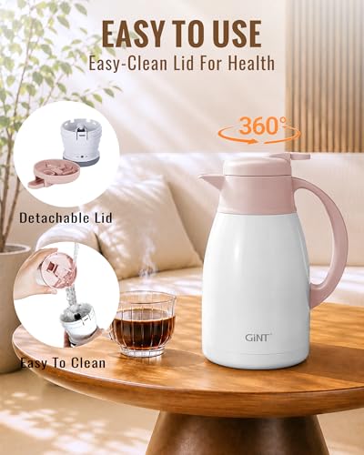 Thermal Coffee Carafe 51 Oz (White / 51 Ounces)