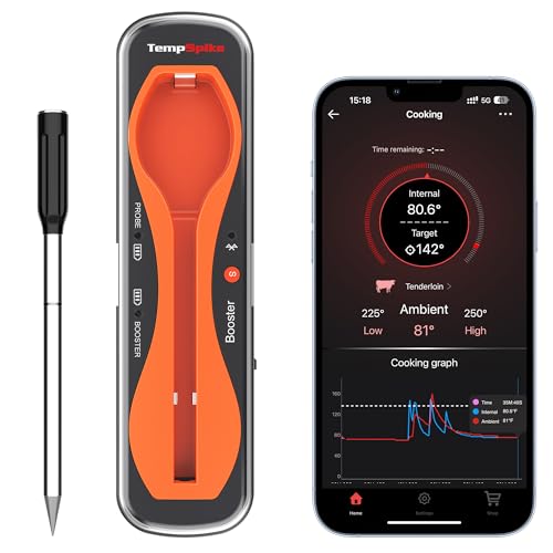 TempSpike 500 ft Wireless Meat Thermometer Digital for Cooking