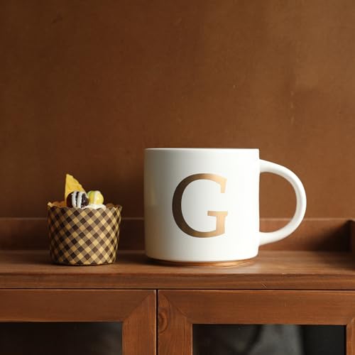Monogram Ceramic Mugs (gold-G)