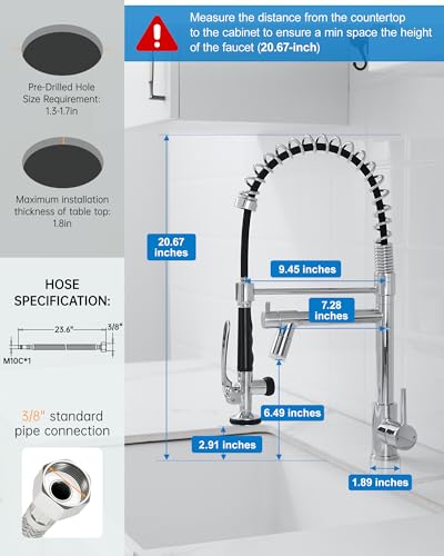 Chrome Kitchen Sink Faucet (Chrome)