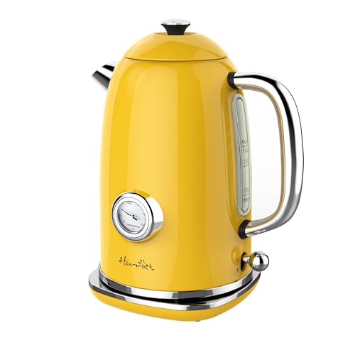 61 oz Electric Kettle with Thermometer (Yellow)