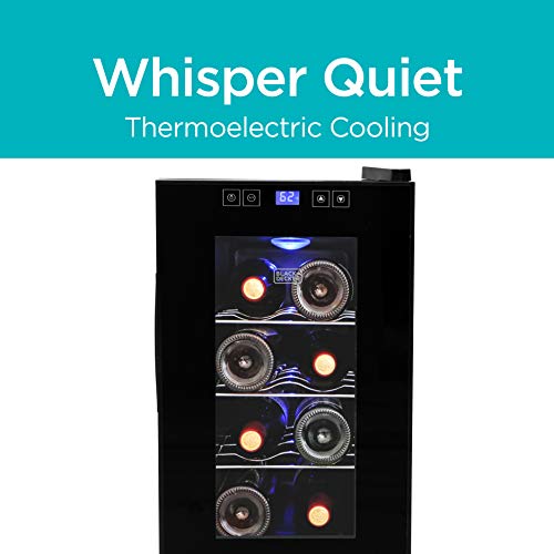 8 Bottle Thermoelectric Wine Cellar (8 Bottles / Clear Glass Door)