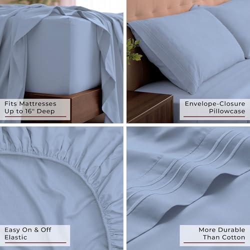 Iconic 4 Piece (1561 Sky Blue / California King)