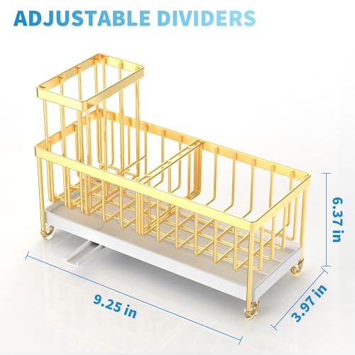 Sponge Holder for Kitchen Sink (Gold - 9.25″)