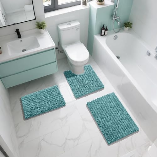 Bathroom Rugs Non Slip Washable 32x20 Inch (4.4444 Sq Ft)