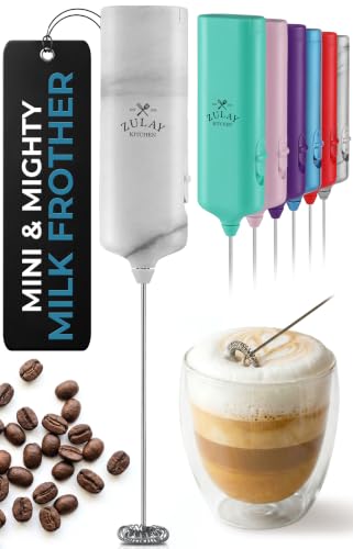 Mini & Mighty Milk Frother Wand (Alabaster Marble / Mini Frother)