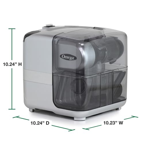 Juicer Cold Press 365 Slow Masticating Vegetable and Fruit Juice Extractor and Nutrition System Makes Nut Milks Baby Food and Sorbets (200-Watts / Silver)