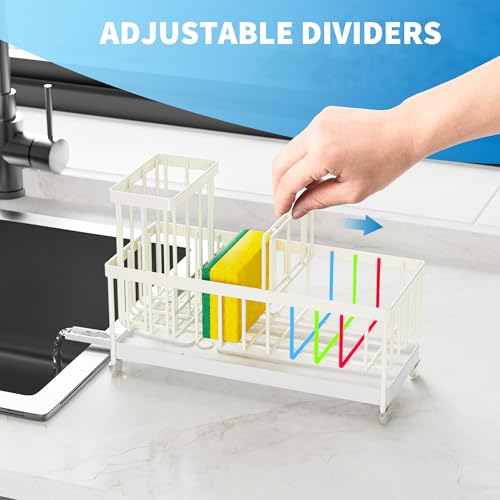 Sponge Holder for Kitchen Sink (Cream - 9.25″)
