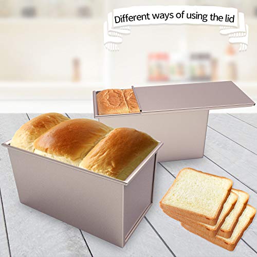 Pullman Loaf Pan with Lid (Champagne Gold 1 lb Flat)