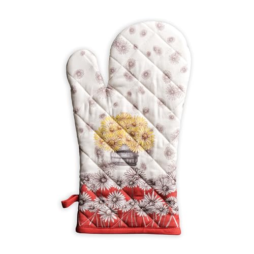 Maison d'Hermine Oven Gloves 100% Cotton Oven Mitt (109 - Bagatelle / 7.5" x 13" (Oven Mitt))