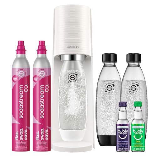 TERRA Sparkling Water Maker (White / Value Bundle)