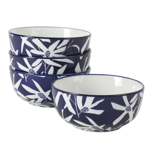 Ivory Estate 4 (Blue/White Floral (Ivory Estate) / 5.5" Cereal Bowl (Set of 4))