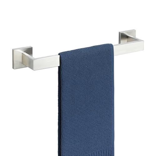Towel Bar Towel Racks for Bathroom Wall Mount 16 Inch (Single 16 Inch / Brushed Nickel)