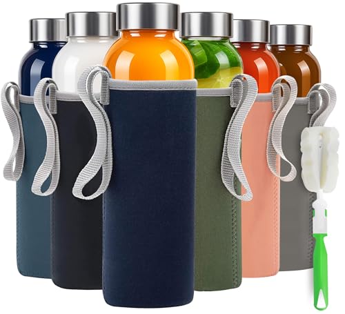 Clear Glass Bottles with Lids