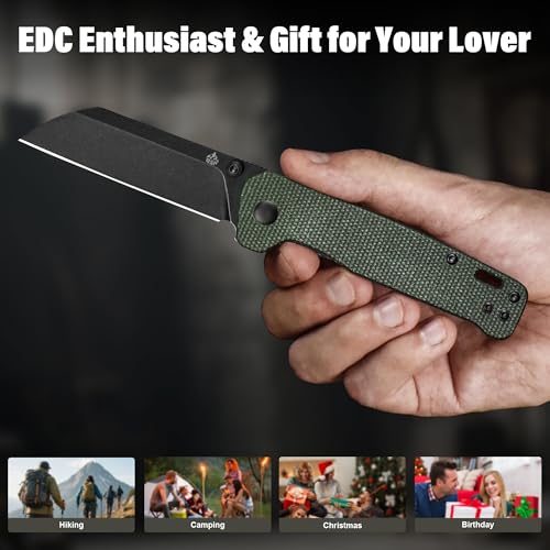 Penguin V2 Folding Pocket Knife (Green-Black)